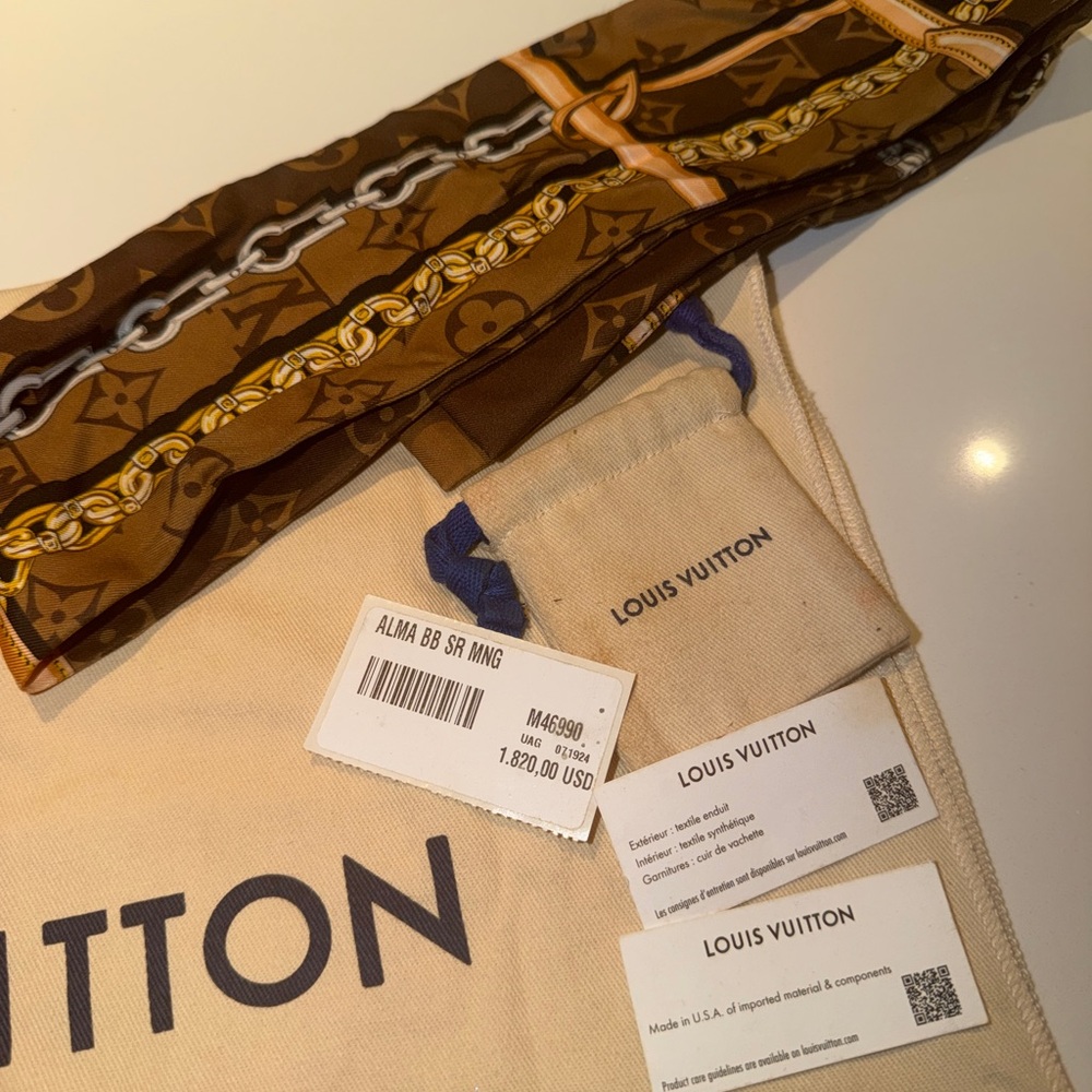 Louis Vuitton Alma BB in excellent condition w/ tags & receipt included!! - Picture 9 of 14